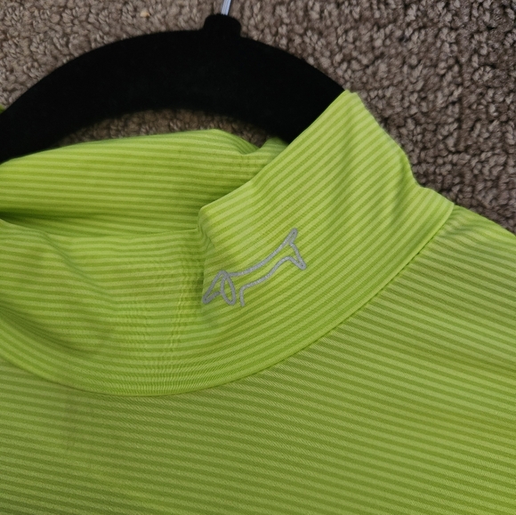 Louis Castel Lime Green Women's Long Sleeve Top Golf - Picture 2 of 2